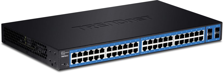 TRENDnet TL2-G448 48-Port Gigabit Managed Layer 2 Switch with 4 Shared SFP Slots