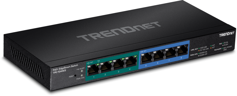 TRENDnet TPE-TG44ES 8-Port Gigabit EdgeSmart PoE+ Switch