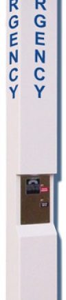 Alpha TPV3 9-Foot Tower White Finish W/Beacon+Strobe Operates On Voip Phone And 120Vac Power 1 Button