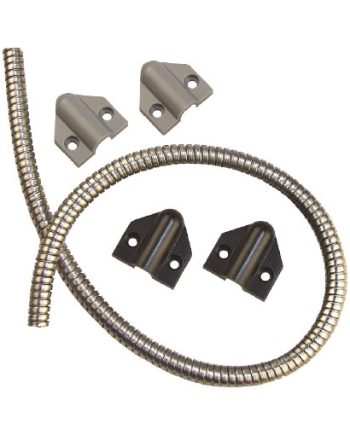 Securitron TSB-C Door Cord with Caps, Gray/Black