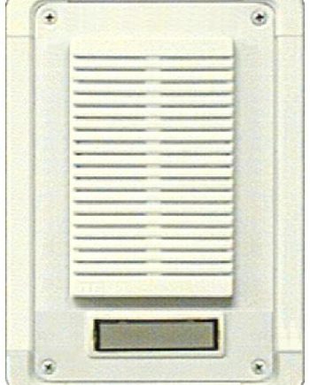 Alpha TT1WS 1 Button Entry Panel, White, Surface