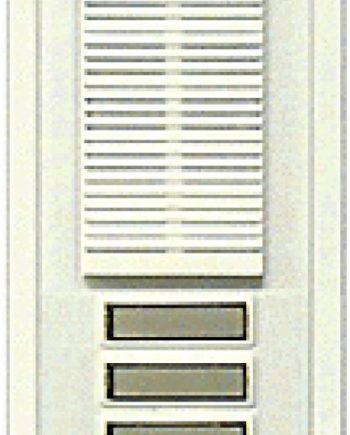 Alpha TT3WS 3 Button Entry Panel, White
