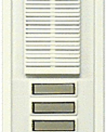 Alpha TT4W 4 Buttons Entry Panel, White with Flush Back Box