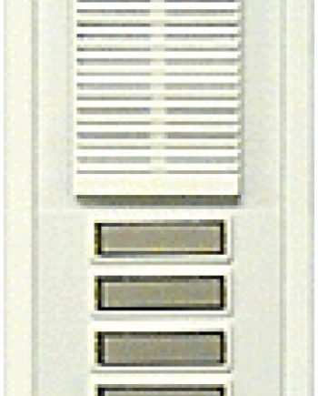 Alpha TT5W 5 Buttons Entry Panel, White with Flush Back Box Included