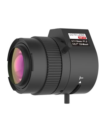 Interlogix TVL-005 TruVision 2.7-13mm Varifocal Lens, F1.2, CS Mount, 1/2.7 inch, DC Auto Iris