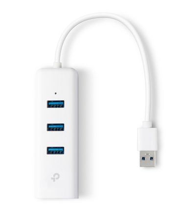 TP-Link UE330 3 Port Hub & Gigabit Ethernet Adapter 2 in 1 USB Adapter UE330