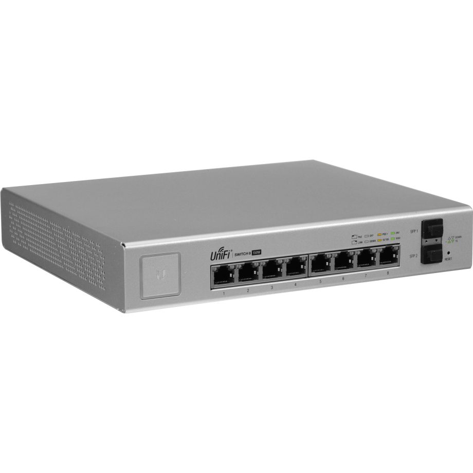 Ubiquiti US-8-150W-US 8 Port Managed PoE+ Gigabit Switch with SFP