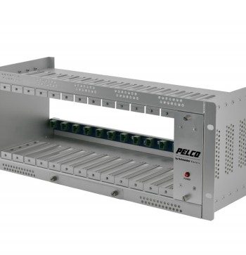 Pelco USRACK Fiber Rack Mounts Chasis for Fiber Optic Modules with Internal Power Supply