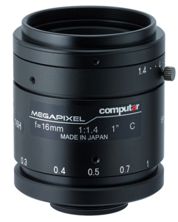 Computar V1614-MP 1″ 16mm F1.4 2 Megapixel C Mount Lens