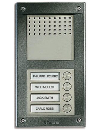 Comelit VA4F Vandalcom Audio Flush Mount 4 Push Button Entry Panel Kit