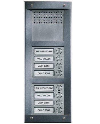Comelit VA8F Vandalcom Audio Flush Mount 8 Push Button Entry Panel Kit