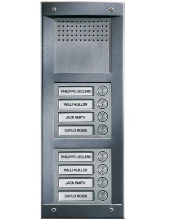 Comelit VA8S VandalCom Audio Surface Mount 8 Push Button Entry Panel Kit
