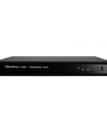 Everfocus Vanguard4x2H 4 Channel HD-AHD/TVI/SD-DEF H.265 8 Megapixel Hybrid Video Recorder, 4TB