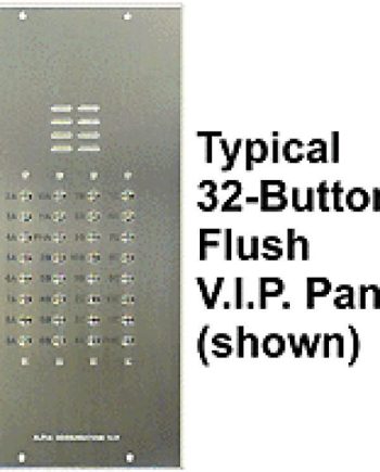 AlphaVI402-009 9 Button VIP Panel with No Directory, Less Flush Back Box