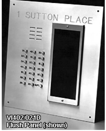 Alpha VI402-132D 132 Buttons VIP Panel with Built-In Alphabetical Directory, Less Flush Back Box