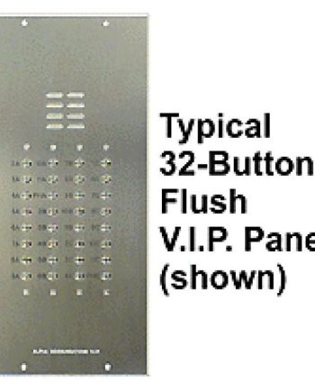 Alpha VI402-135 135 Buttons VIP Panel with No Directory, Less Flush Back Box