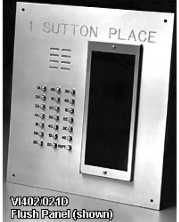 Alpha VI402-135D 135 Buttons VIP Panel with Built-In Alphabetical Directory, Less Flush Back Box