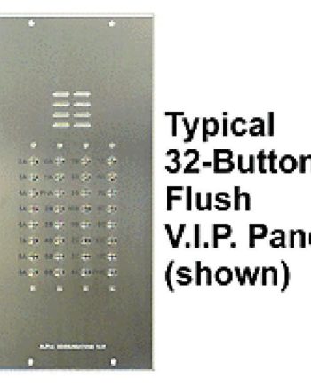 Alpha VI402-138 138 Buttons VIP Panel with No Directory, Less Flush Back Box
