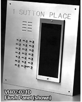 Alpha VI402-138D 138 Buttons VIP Panel with Built-In Alphabetical Directory, Less Flush Back Box