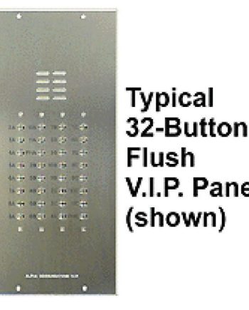 Alpha VI402-165 165 Buttons VIP Panel with No Directory, Less Flush Back Box