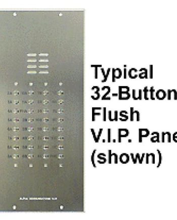Alpha VI402-168 168 Buttons VIP Panel with No Directory, Less Flush Back Box