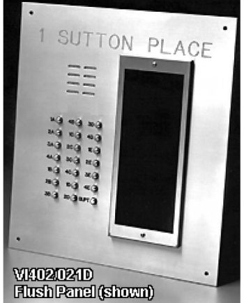 Alpha VI402-174D 174 Buttons VIP Panel with Built-In Alphabetical Directory, Less Flush Back Box