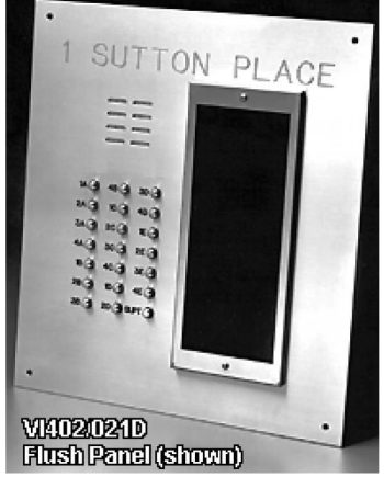 Alpha VI402-186D 186 Buttons VIP Panel with Built-In Alphabetical Directory, Less Flush Back Box