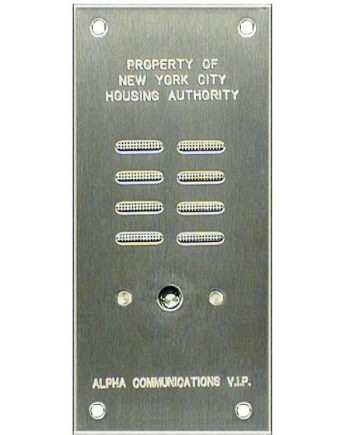 Alpha VI402-1NYH 1 Button VIP Remote Speaker, Flush