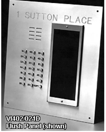Alpha VI402-201D 201 Buttons VIP Panel with Built-In Alphabetical Directory, Less Flush Back Box