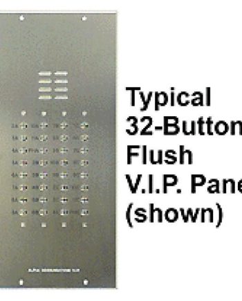 Alpha VI402-210 210 Buttons VIP Panel with No Directory, Less Flush Back Box