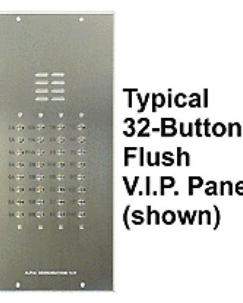 Alpha VI402-225 225 Buttons VIP Panel with No Directory, Less Flush Back Box