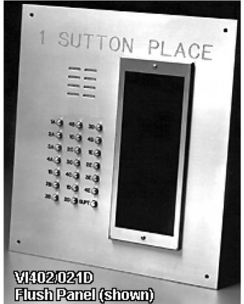 Alpha VI402-225D 225 Buttons VIP Panel with Built-In Alphabetical Directory, Less Flush Back Box