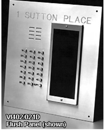 Alpha VI402-237D 237 Buttons VIP Panel with Built-In Alphabetical Directory, Less Flush Back Box