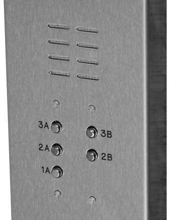 Alpha VI402S005 5 Button VIP Panel with Surface Side Bends, No Directory