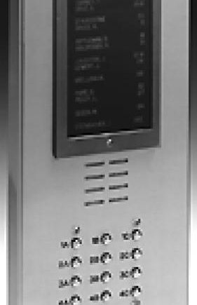 Alpha VI402S045D 45 Button VIP Panel with Surface Side Bends and Built-In Alphabetical Directory