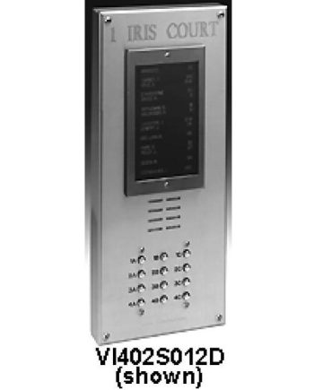Alpha VI402S114D 114 Button VIP Panel with Surface Side Bends and Built-In Alphabetical Directory