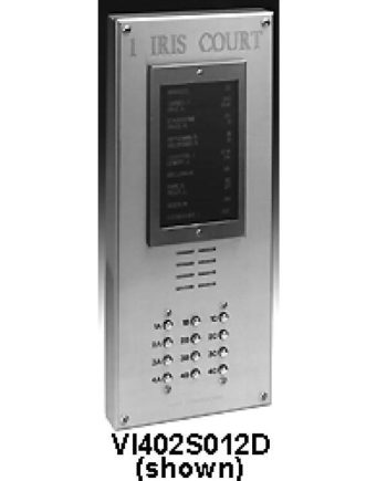 Alpha VI402S117D 117 Button VIP Panel with Surface Side Bends and Built-In Alphabetical Directory
