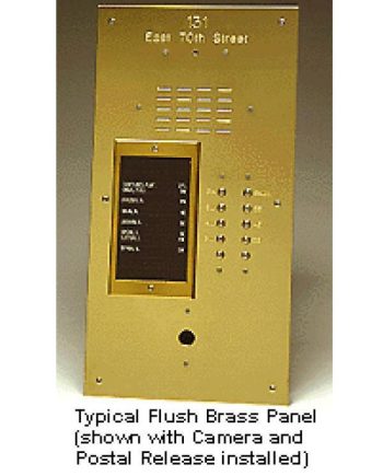 Alpha VI404S246D 246 Buttons Brass Panel with Surface Side Bends and Built-In Alphabetical Directory