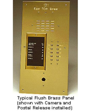 Alpha VI404S261D 261 Buttons Brass Panel with Surface Side Bends and Built-In Alphabetical Directory