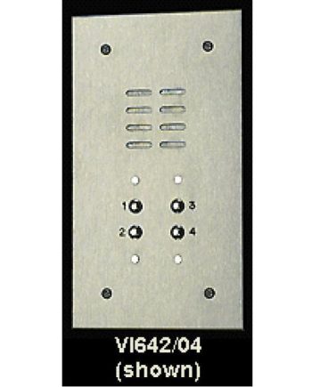 Alpha VI642-01 1 Button Stainless Steel Economy Panel with Flush Back Box Less Alphabetical Directory