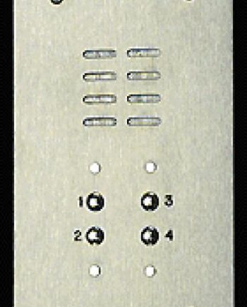 Alpha VI642-04 4 Button Stainless Steel Economy Panel with Flush Back Box Less Alphabetical Directory Numbered 1-4