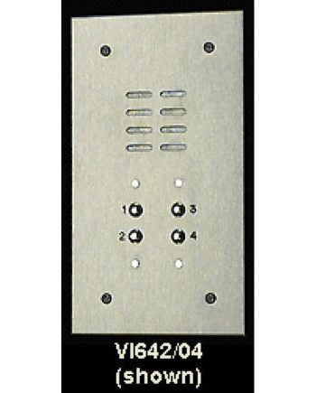 Alpha VI642-06 6 Button Stainless Steel Economy Panel with Flush Back Box Less Alphabetical Directory Numbered 1-6