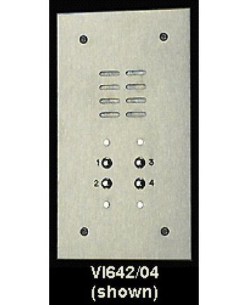 Alpha VI642-08 8 Button Stainless Steel Economy Panel with Flush Back Box Less Alphabetical Directory Numbered 1-8