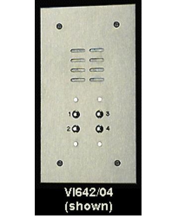 Alpha VI642-12 12 Buttons Stainless Steel Economy Panel, With Flush