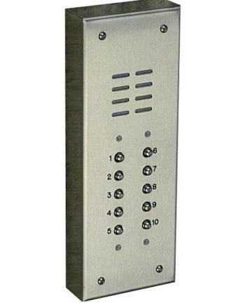 Alpha VI642S10 10 Buttons Stainless Steel Economy Panel, Surface