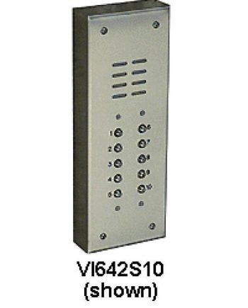Alpha VI642S12 12 Buttons Stainless Steel Economy Panel, Surface