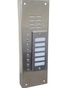 Alpha VI644-06 6 Button Stainless Steel Econ Panel, Flush Mount