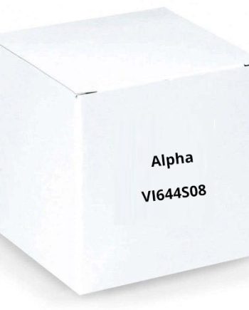 Alpha VI644S08 8 Button Stainless Steel Economy Panel with Surface Side Bends Nameholders and Polycarbonate Cover