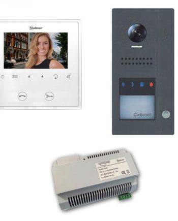 Alpha VKGB2-1ES GB2 1 Unit Color Video Entry Intercom Kit Includes One 4.3″ Soft-Touch Monitor, Surface-Mounted Entrance Panel, 1 Button