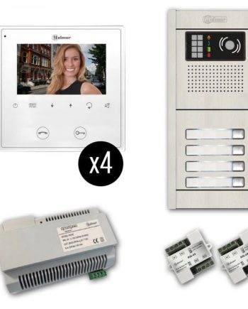 Alpha VKGB2-4AS 4 Unit Color Video Entry Intercom Kit